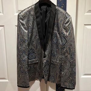 Dinner Jacket. Satin lapel and piping.
